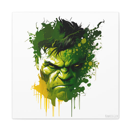 Hulk Canva - Add Some Pop-Art and Watercolor Style to Your Wall Decor - Marvel Avengers