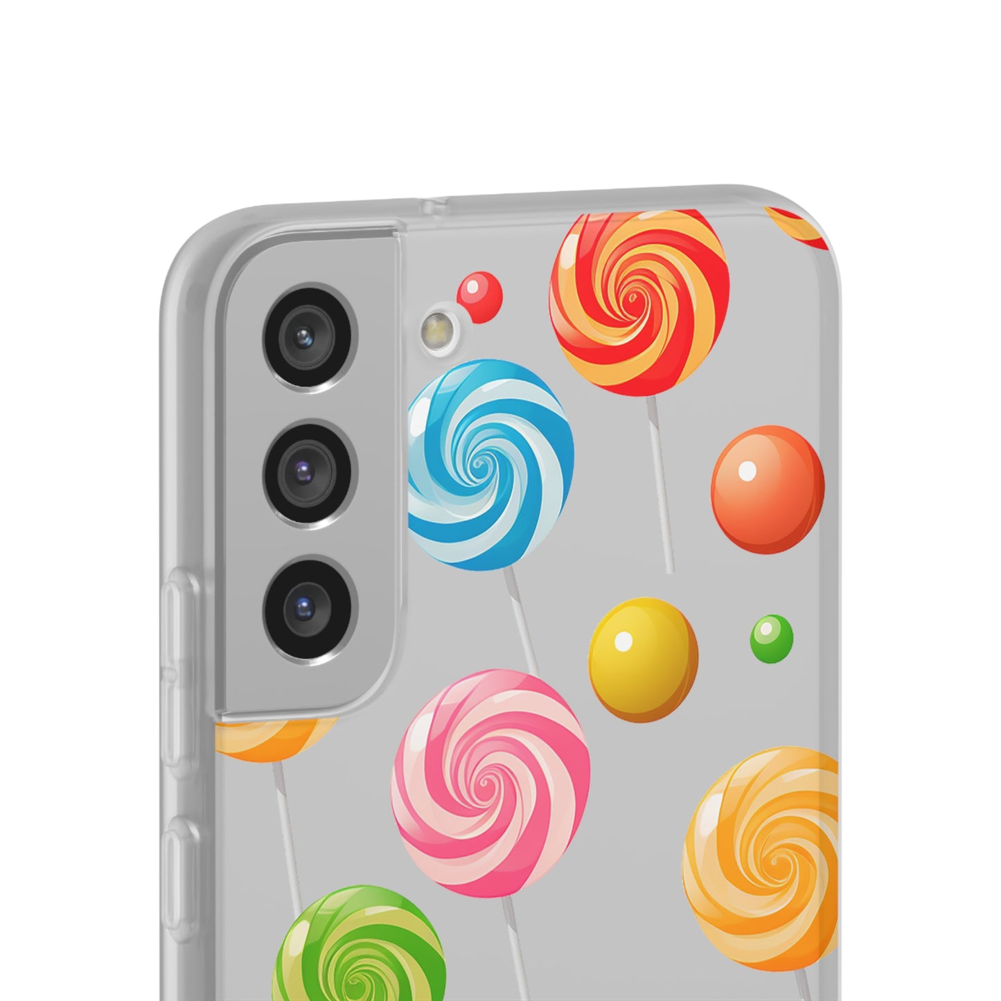 Vibrant Lollypop Array - Flexi Transparent Phone Case