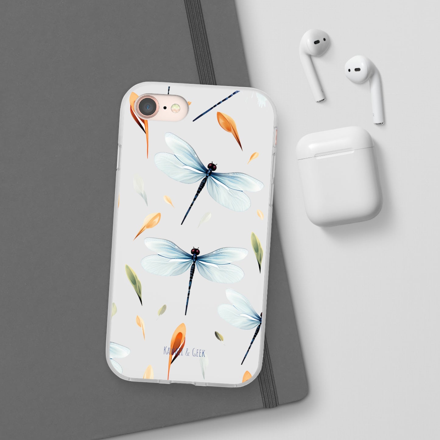 Dragonfly Dreams: Transparent Flexi Phone Case