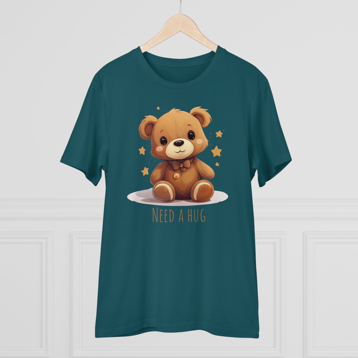 Eco-Friendly "Need a Hug" Teddy Bear Tee