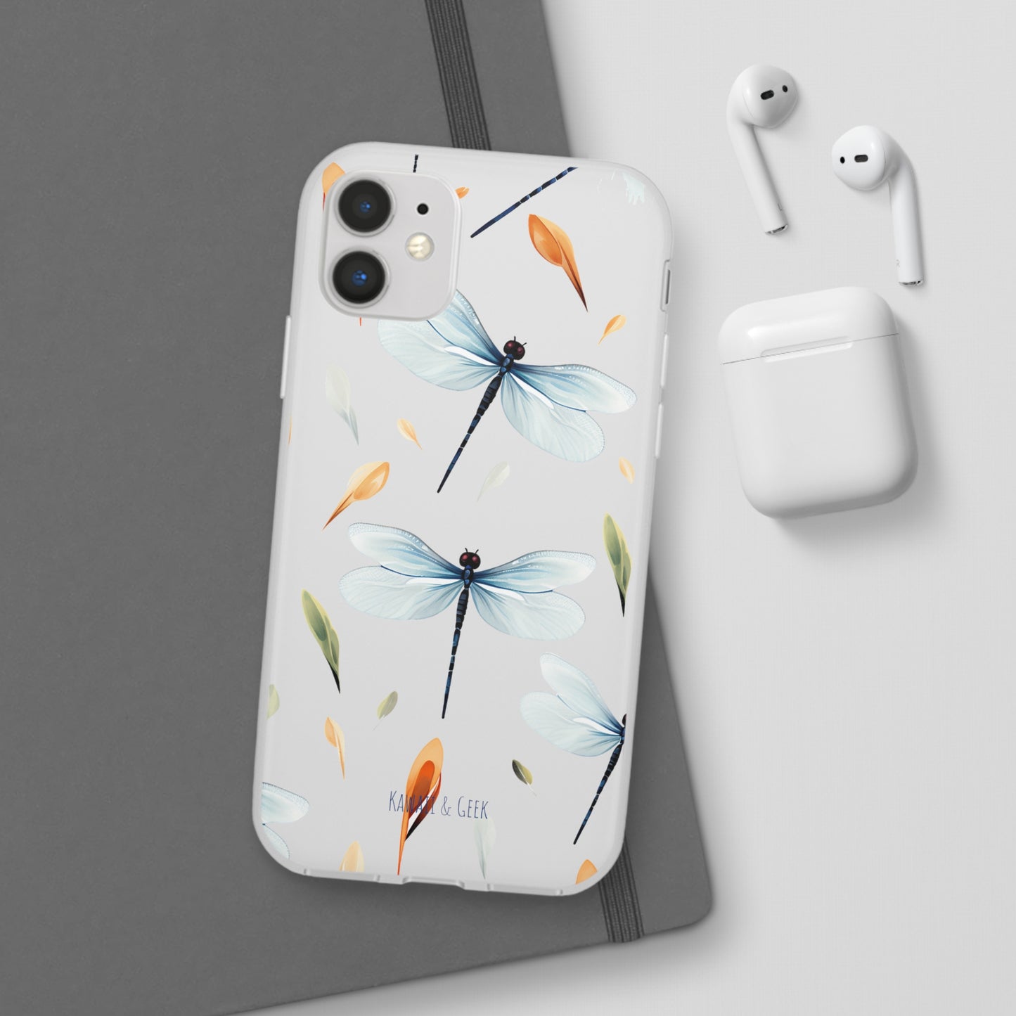 Dragonfly Dreams: Transparent Flexi Phone Case