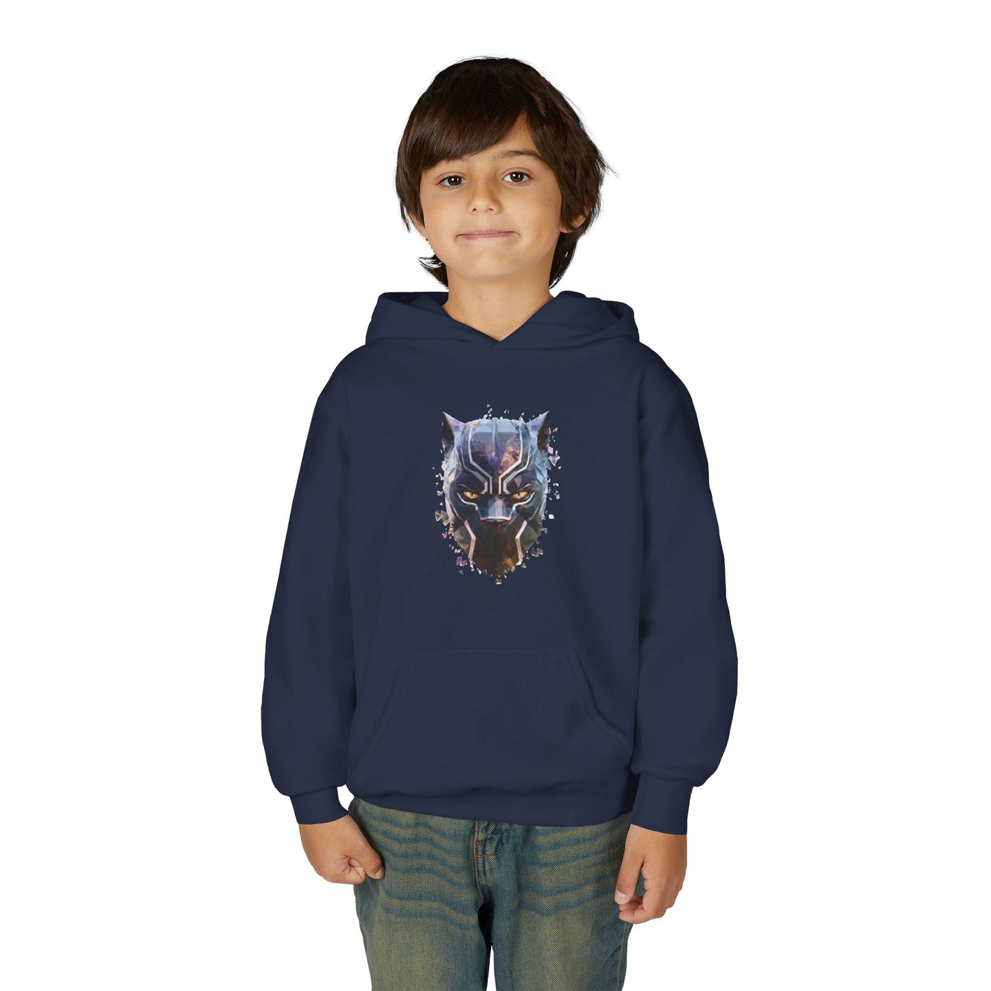 Black Panther Youth Hoodie, Kids Superhero Sweatshirt, Marvel Comic Gift, Stylish, Cozy Kids Clothing, Birthday Present