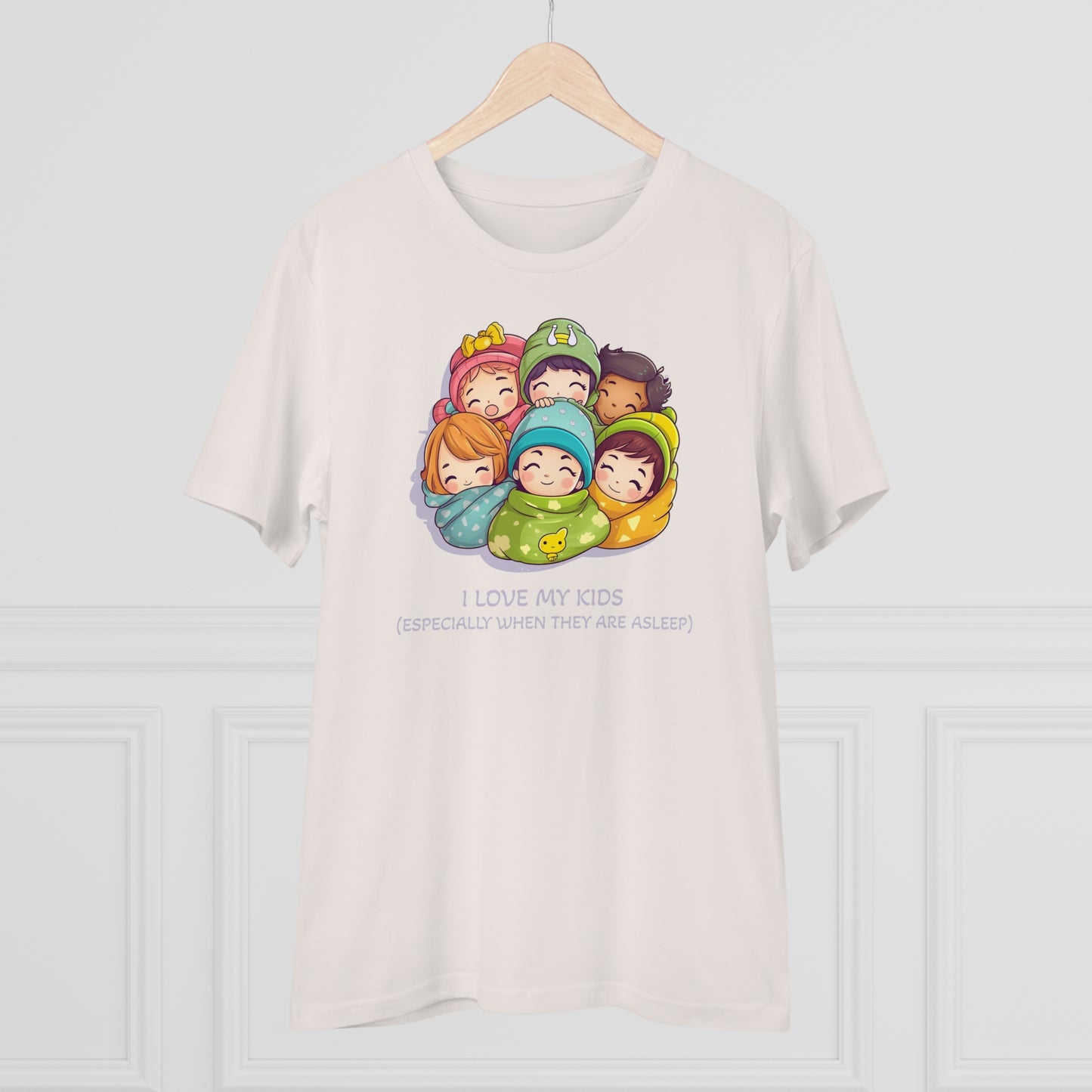 I Love My Kids, Especially When They Are Asleep - Unisex Eco-Friendly T-Shirt - Father's and Mother's Day special