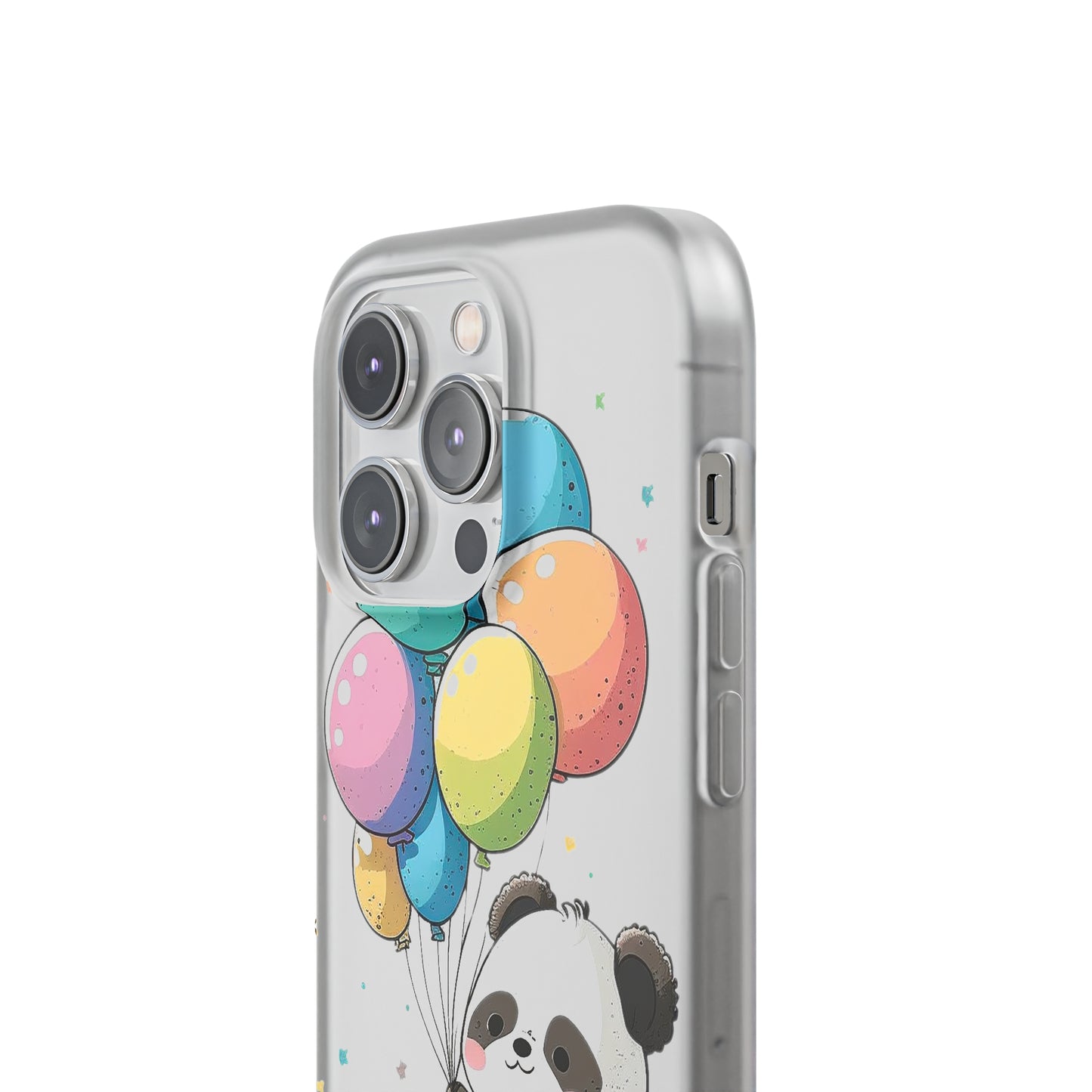 Cute Panda with Balloons flexi Smartphone Case - Add Some Adorable and Protective Style to Your Device