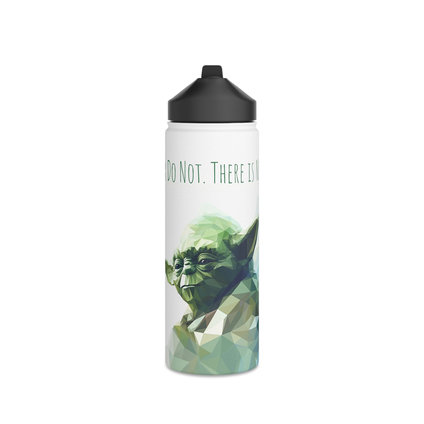 Geometric Master Yoda: Stainless Steel Wisdom Bottle"