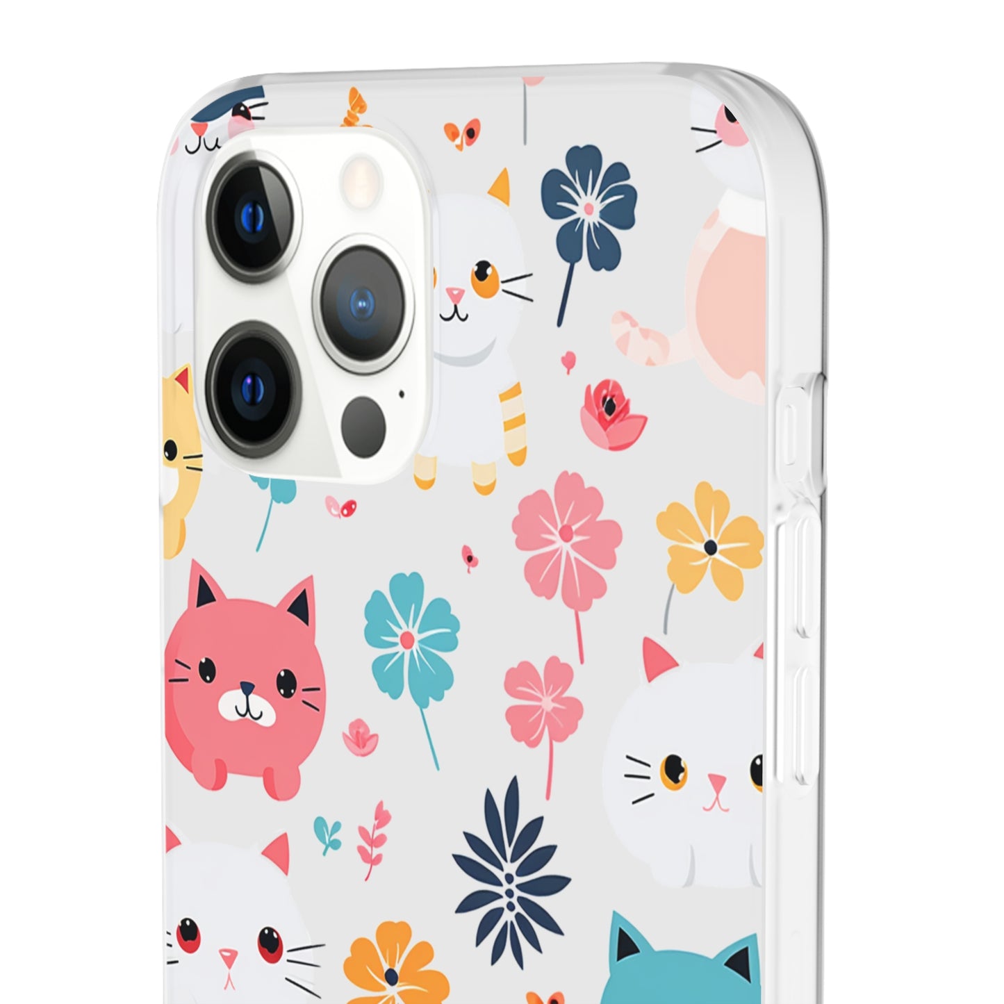 Playful Kittens: Flexi Transparent Phone Case