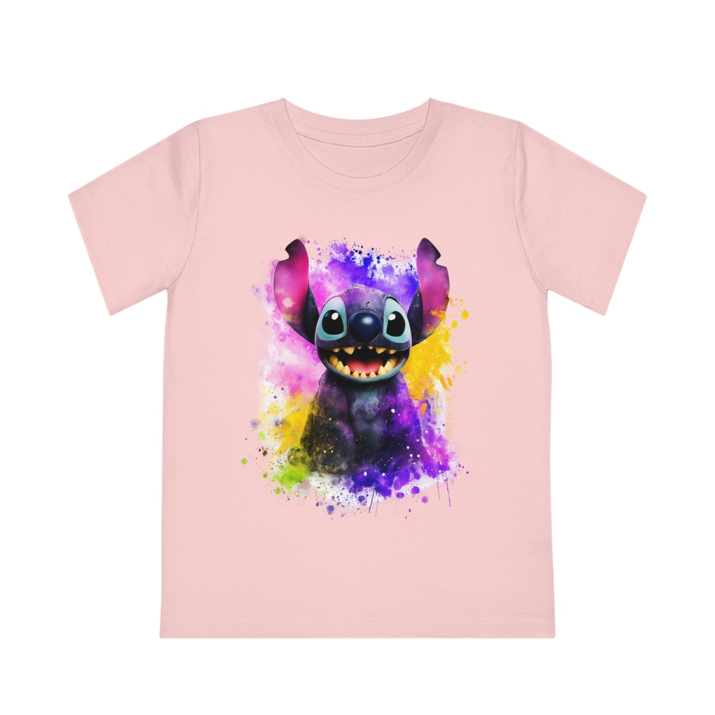 Watercolor Stitch Kids Eco-Friendly T-Shirt - Fun and Sustainable Fashion for Little Ones
