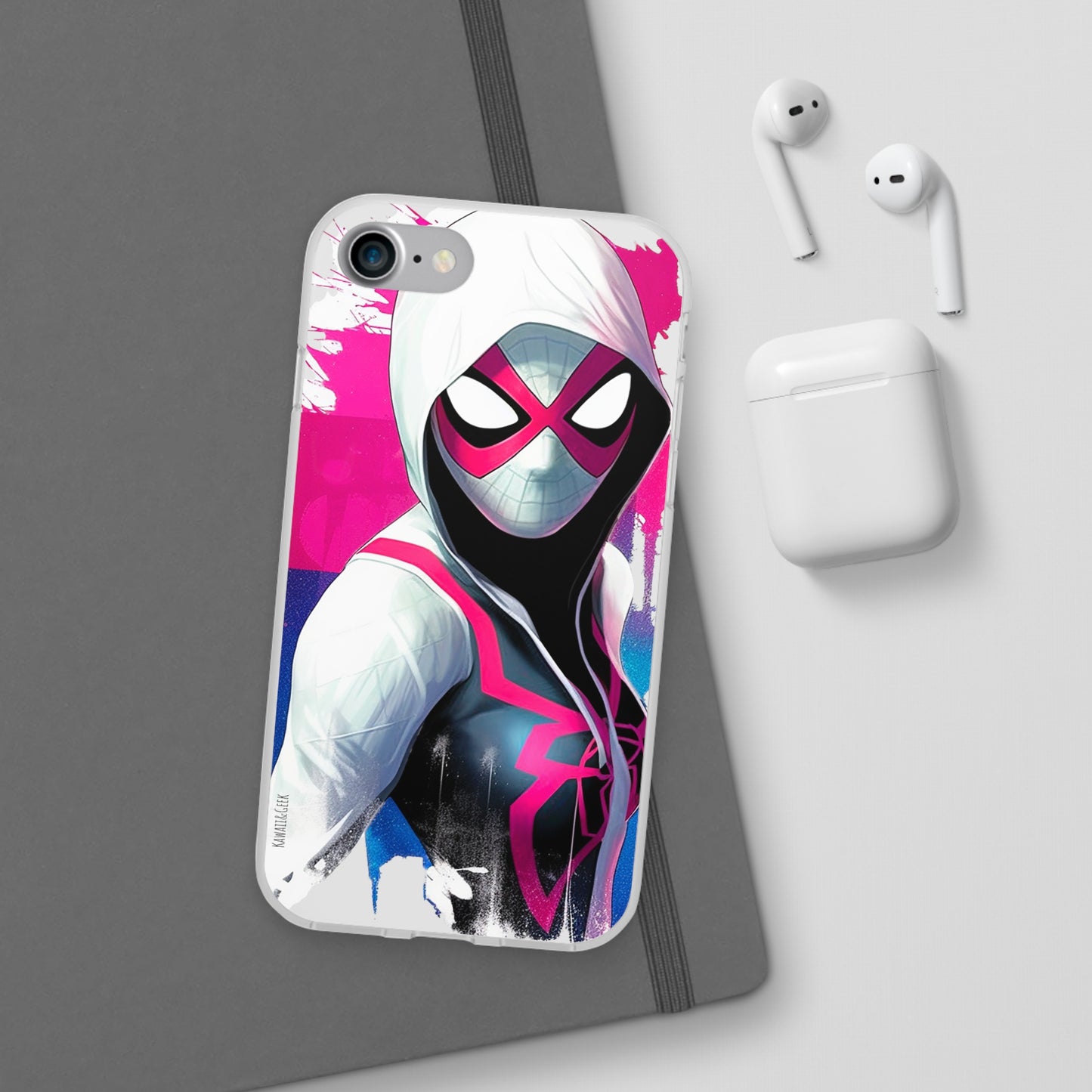 Spider Gwen in Flexi Phone Case - Add Some Colorful and Heroic Style to Your Phone