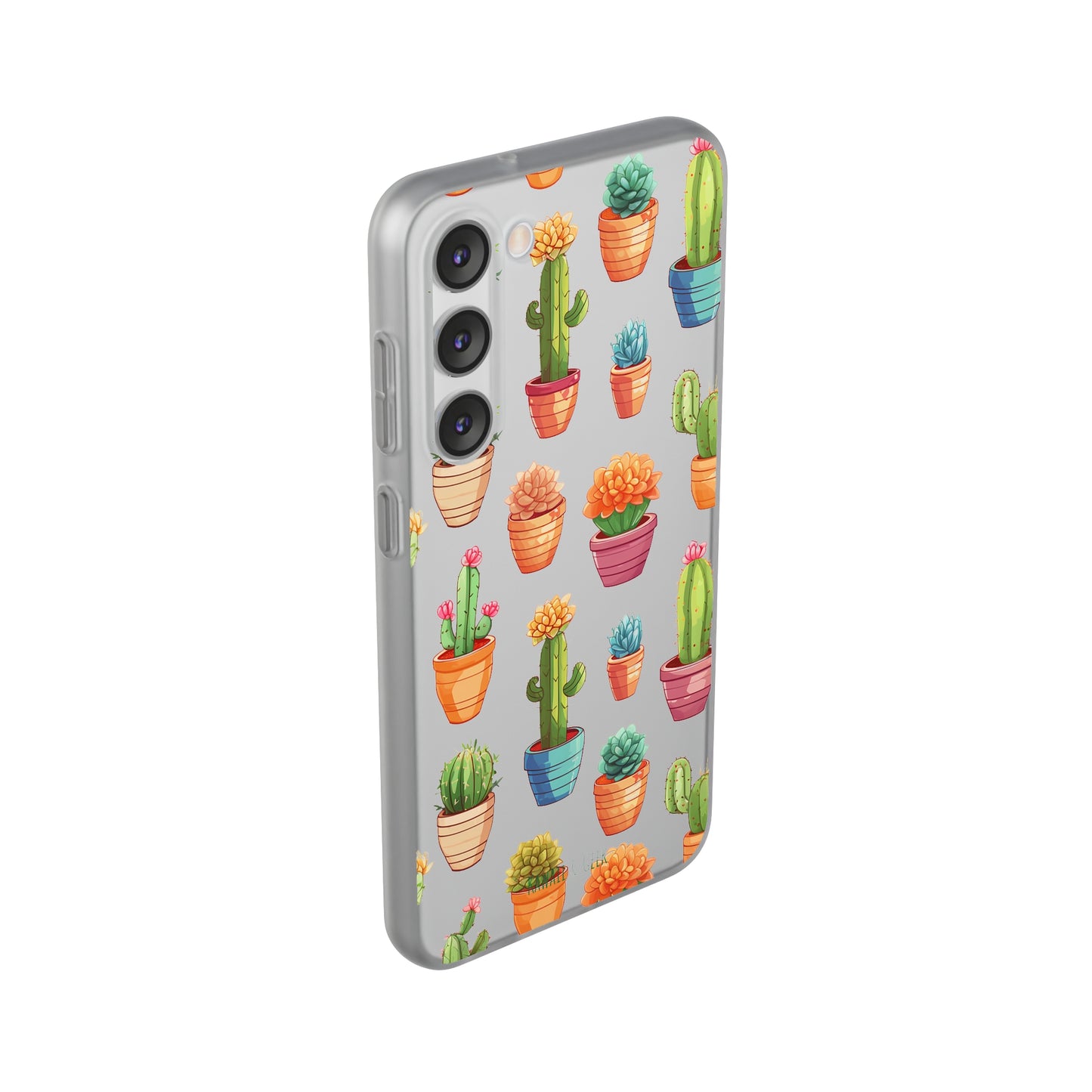 Charming Cactus Flexi and semi Transparent Phone Case