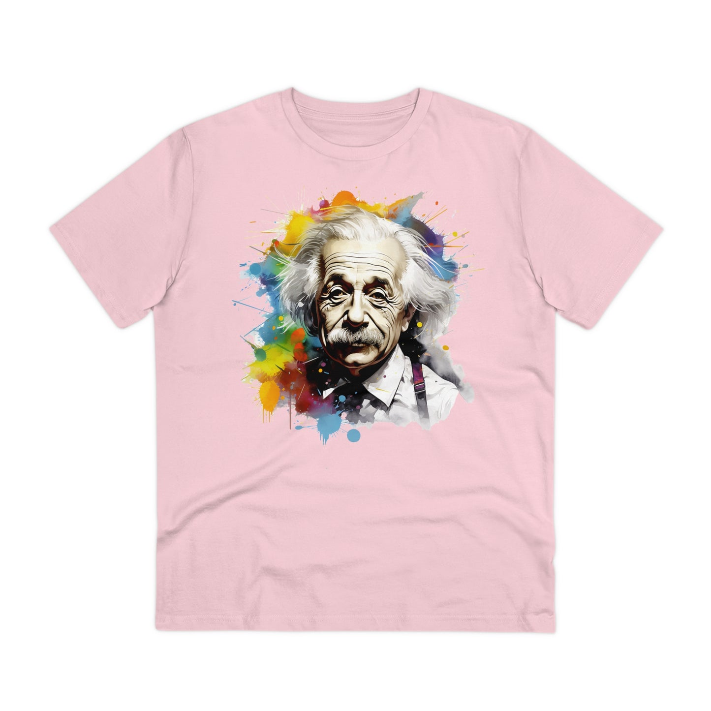 Albert Einstein Eco-friendly T-shirt : Watercolor Essence