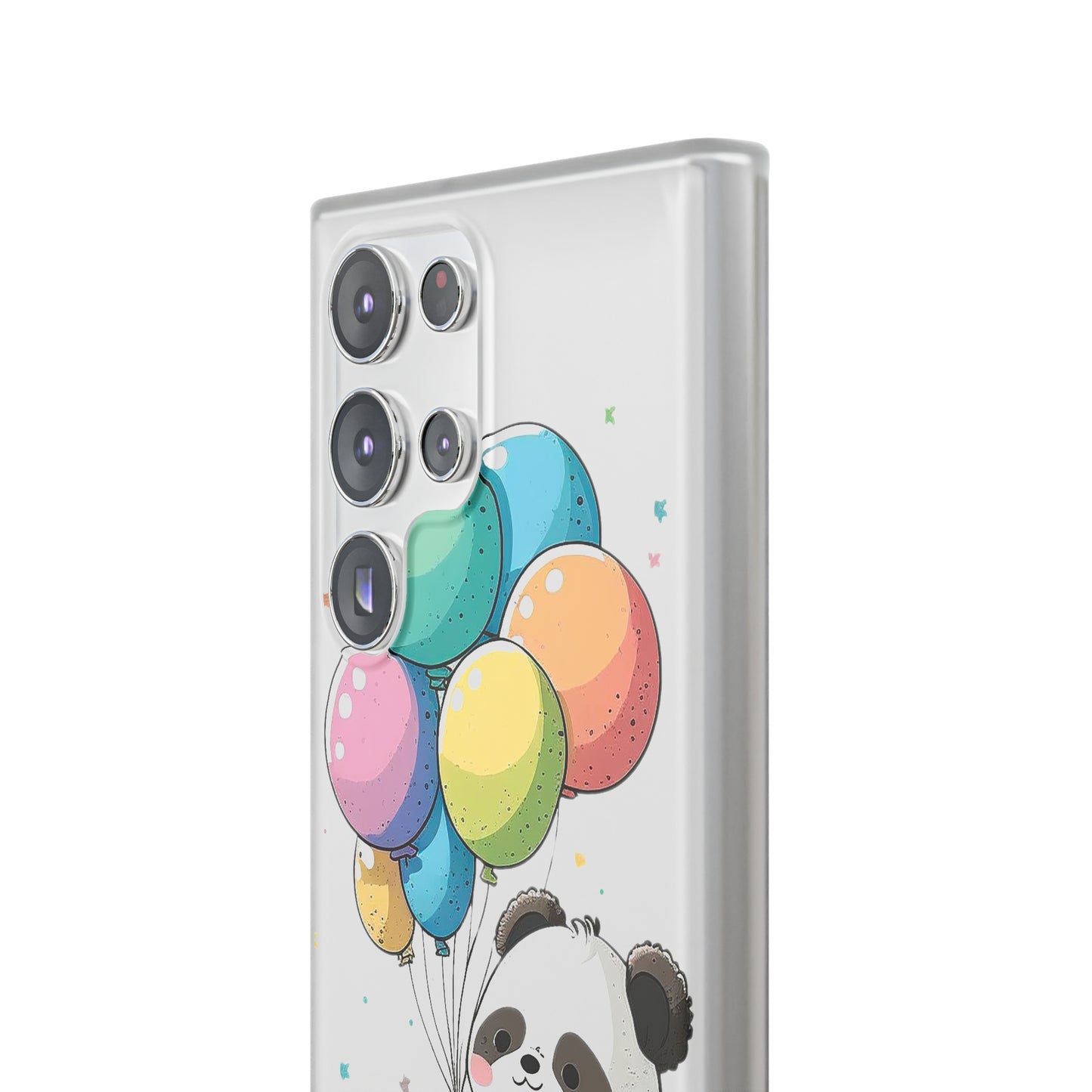 Cute Panda with Balloons flexi Smartphone Case - Add Some Adorable and Protective Style to Your Device