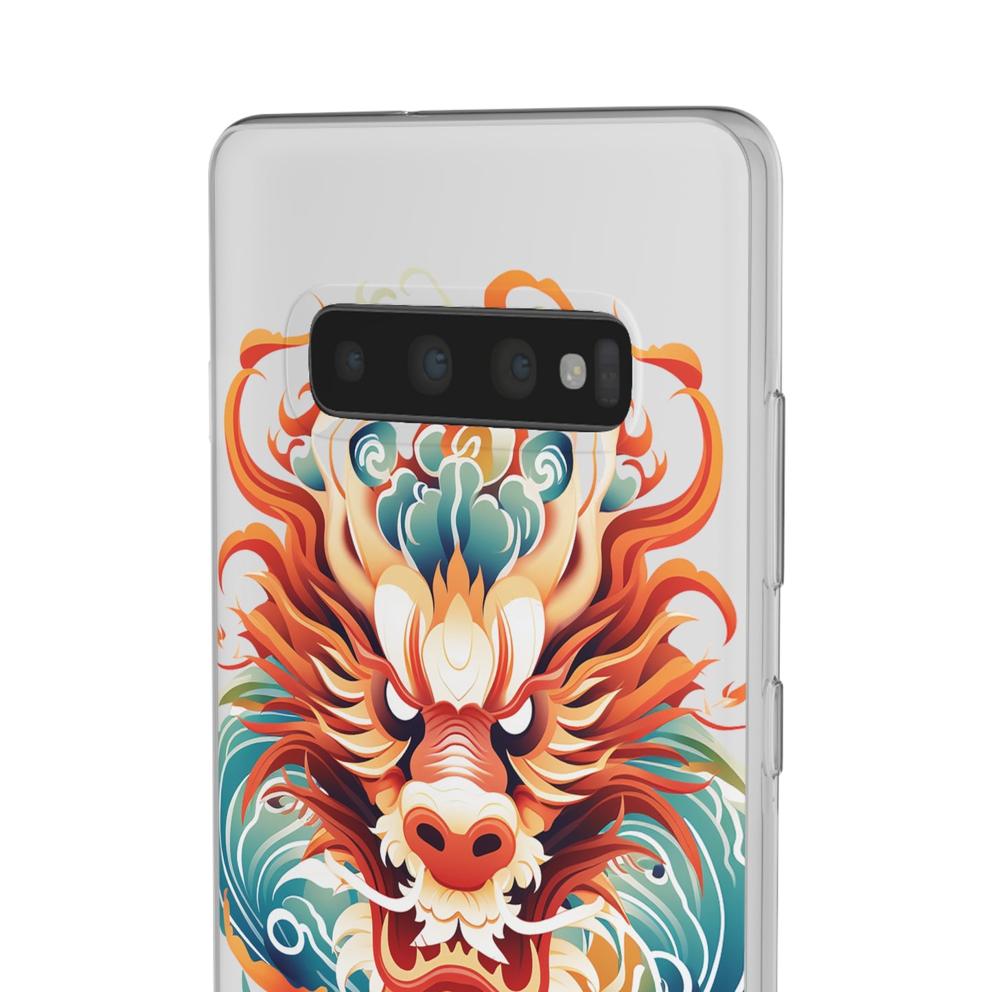 Chinese Ink Dragon Flexi Transparent Phone Case