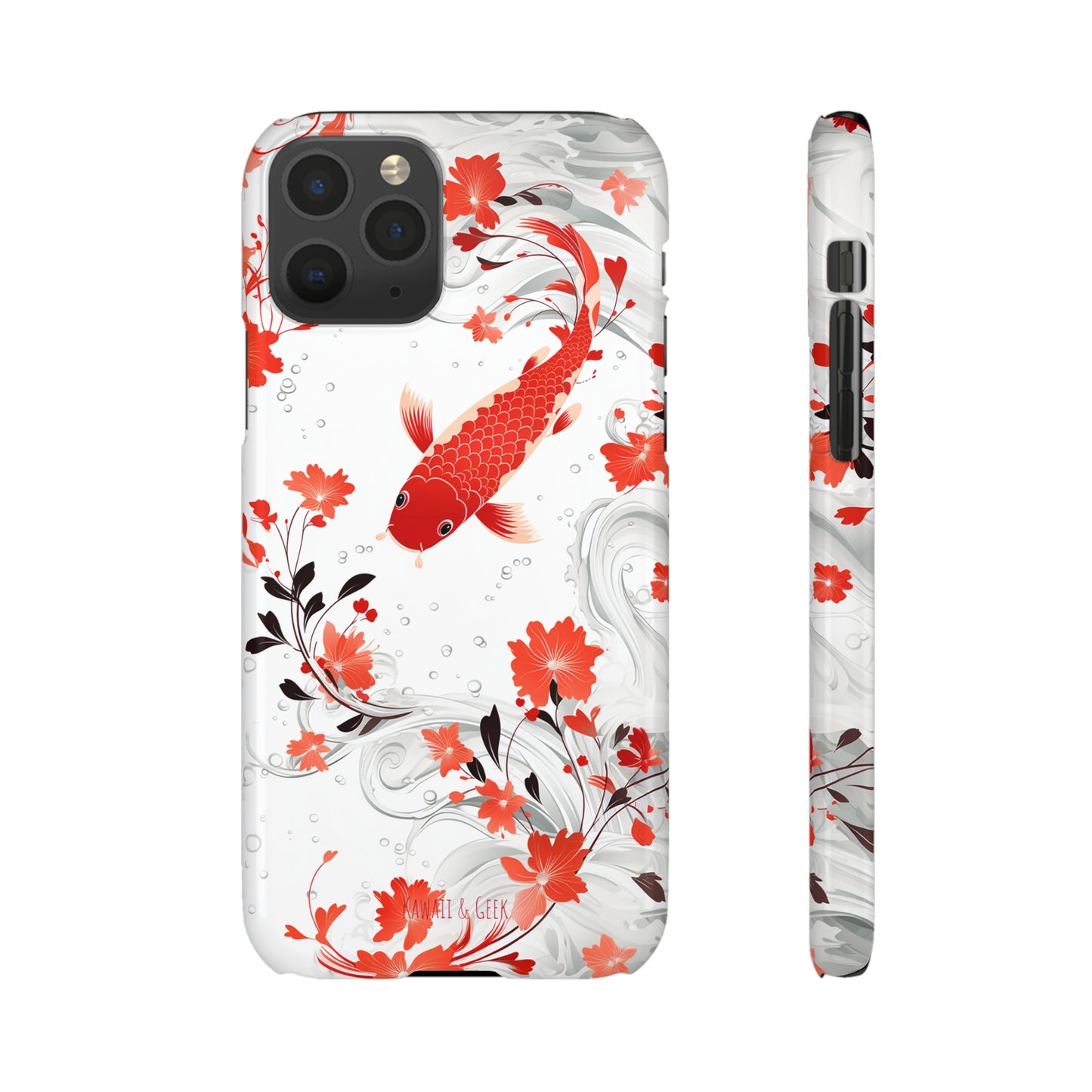 Elegant Koi: Premium Japanese Fish Phone Case