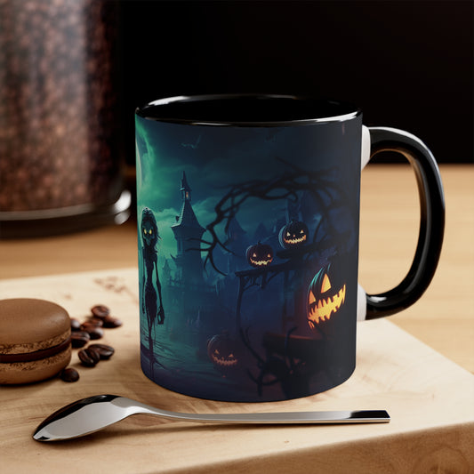 Halloween Special: 11oz Bi-color Zombies Cemetery Mug