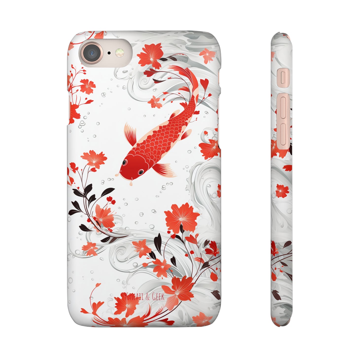 Elegant Koi: Premium Japanese Fish Phone Case