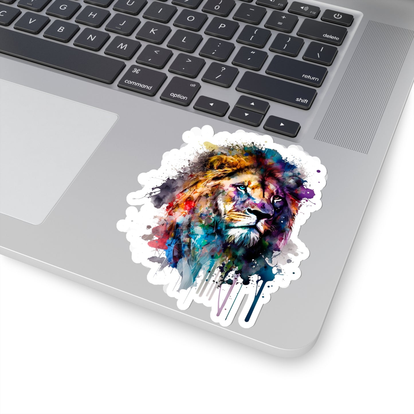 Watercolor Lion Sticker - Add Some Majestic and Unique Style to Your Tech