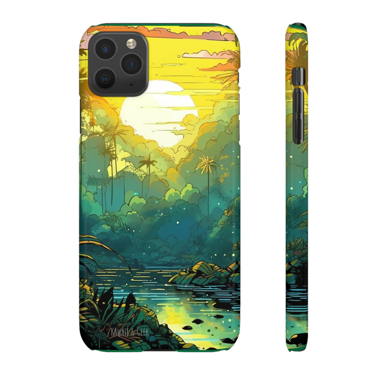 Rainforest at Sunset Phone Case - Capture the Serenity of Nature on Your Device