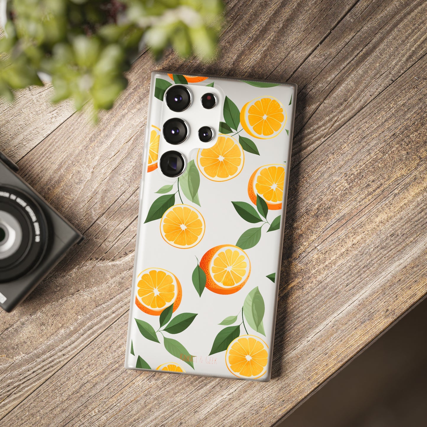 Zesty Orange Slices Transparent Flexi Phone Case