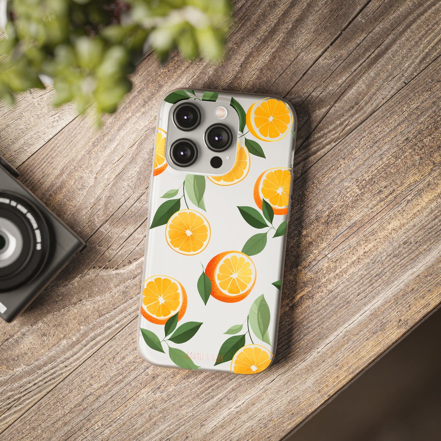 Zesty Orange Slices Transparent Flexi Phone Case