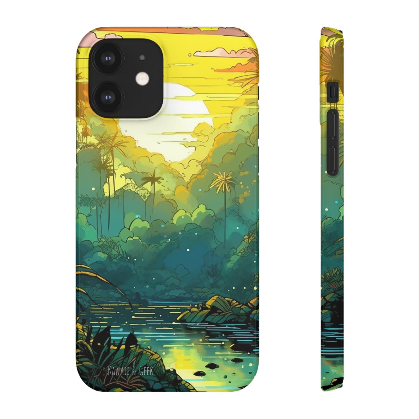 Rainforest at Sunset Phone Case - Capture the Serenity of Nature on Your Device