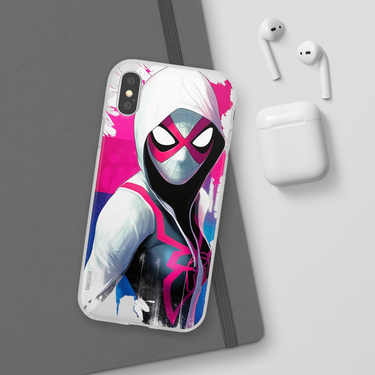 Spider Gwen in Flexi Phone Case - Add Some Colorful and Heroic Style to Your Phone