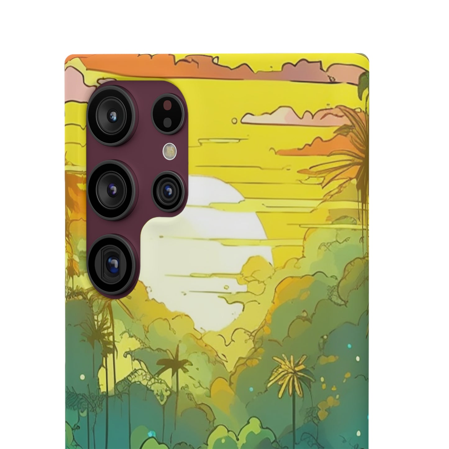 Rainforest at Sunset Phone Case - Capture the Serenity of Nature on Your Device