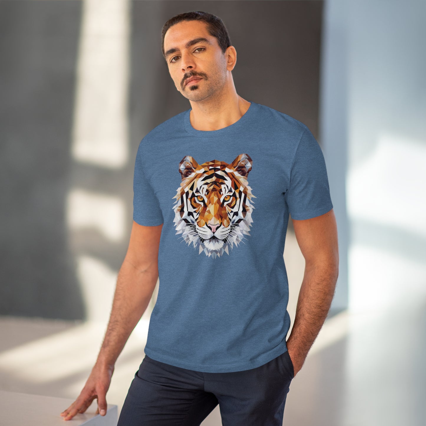 Tiger Polygonal T-Shirt - Embrace Fierce Elegance