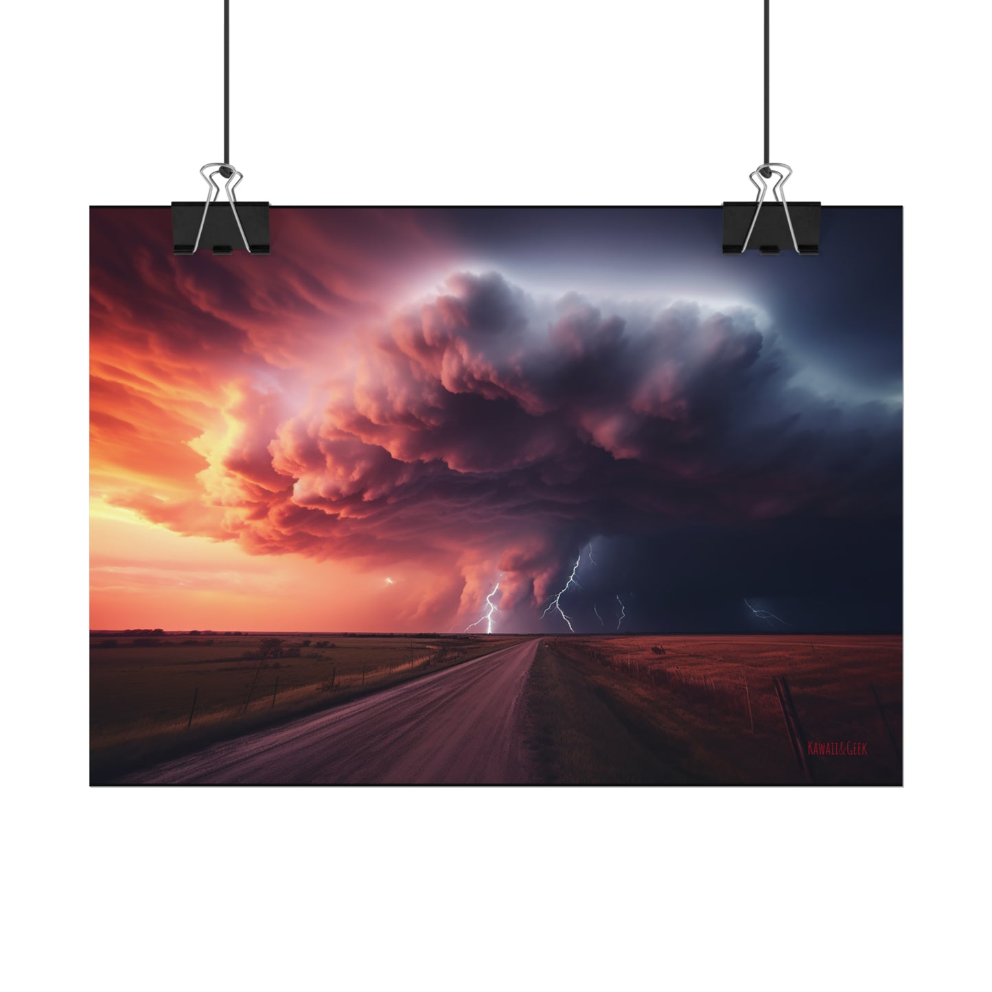 Unleash Nature's Fury: Supercell Storm Poster