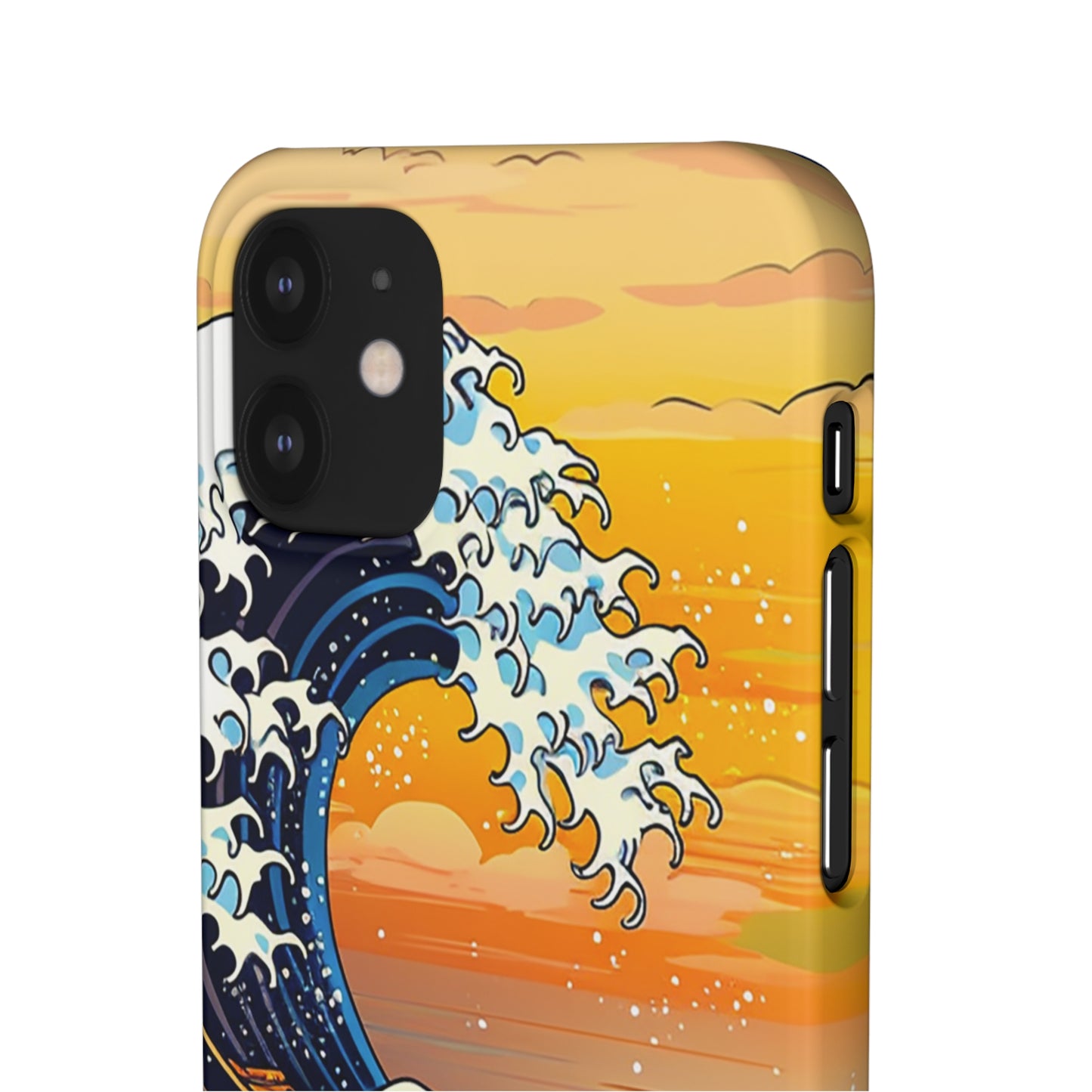 Sunset Big Wave Phone Case - Embrace the Majestic Hokusai Style in Your Hands