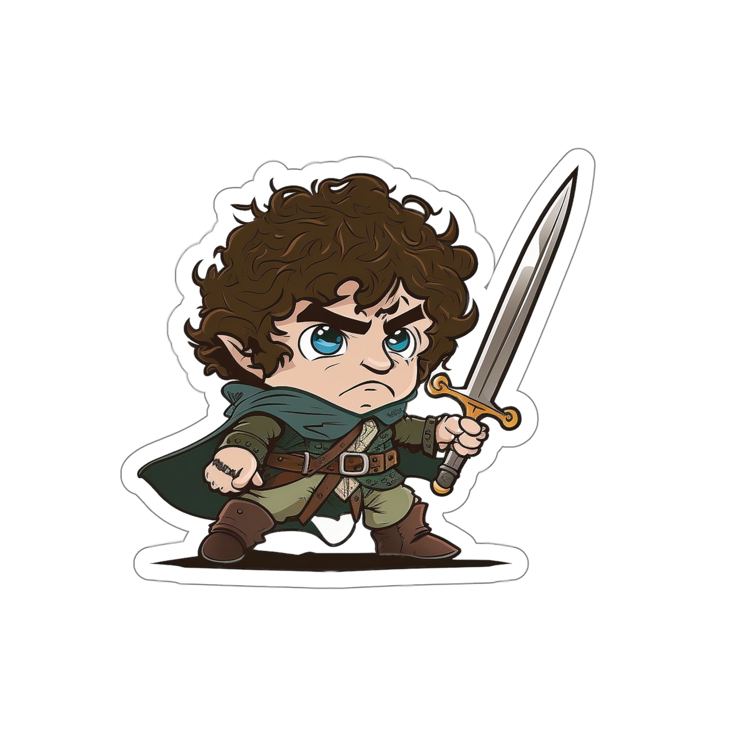 Frodo Sticker - Add Some Adorable and Powerful Style to Your Tech - Lord of the Rings