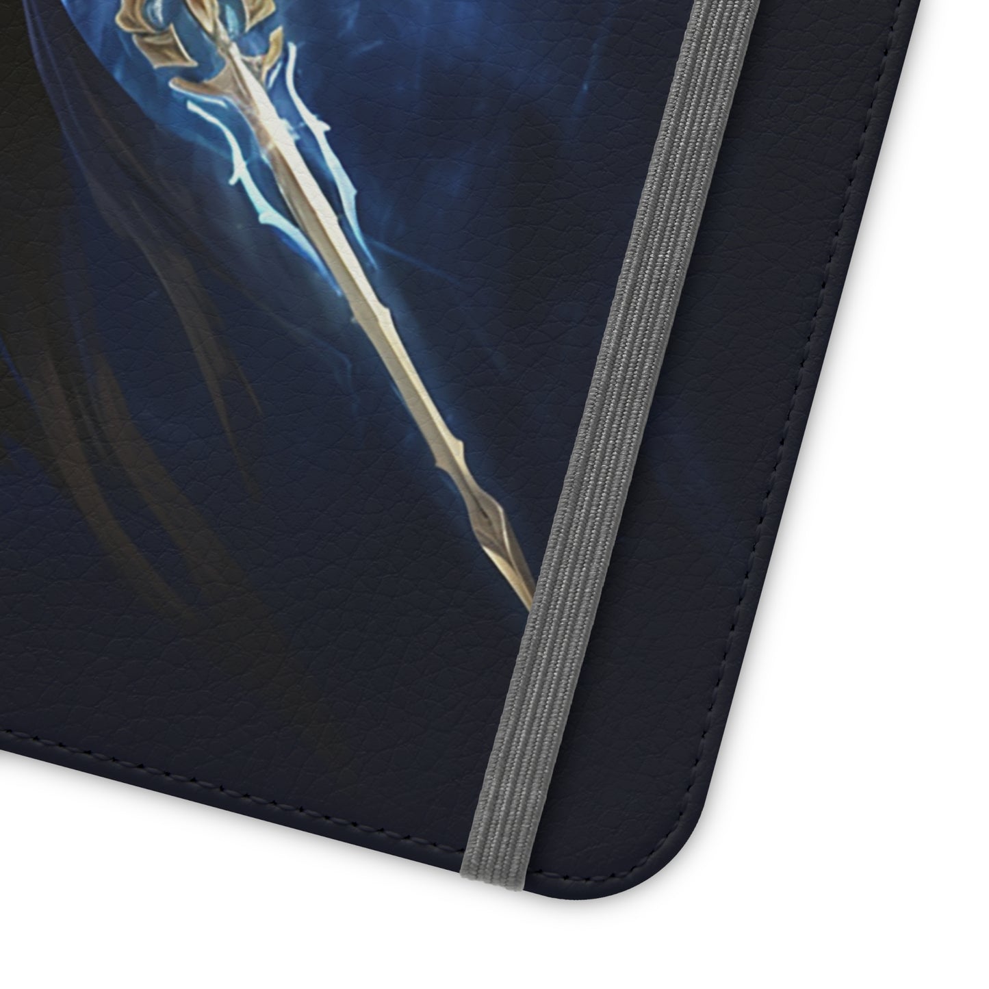 Archangel Flip Phone Case: Ethereal Wings & Sword Design