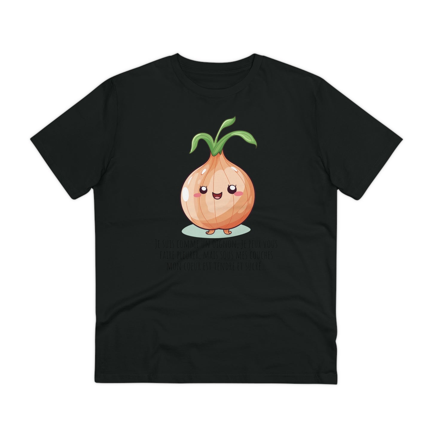 Sweet and Sassy Eco-Friendly Onion T-Shirt for Heartfelt Style - FRENCH