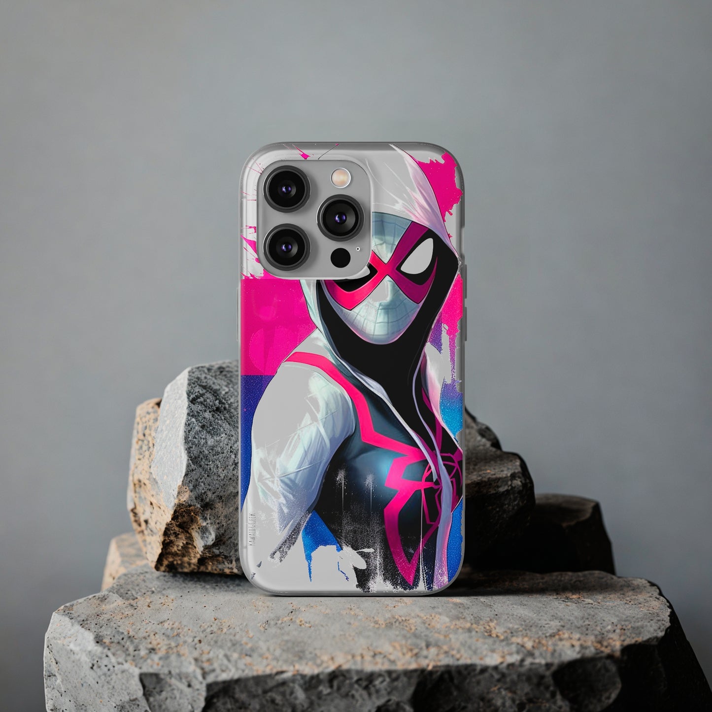 Spider Gwen in Flexi Phone Case - Add Some Colorful and Heroic Style to Your Phone