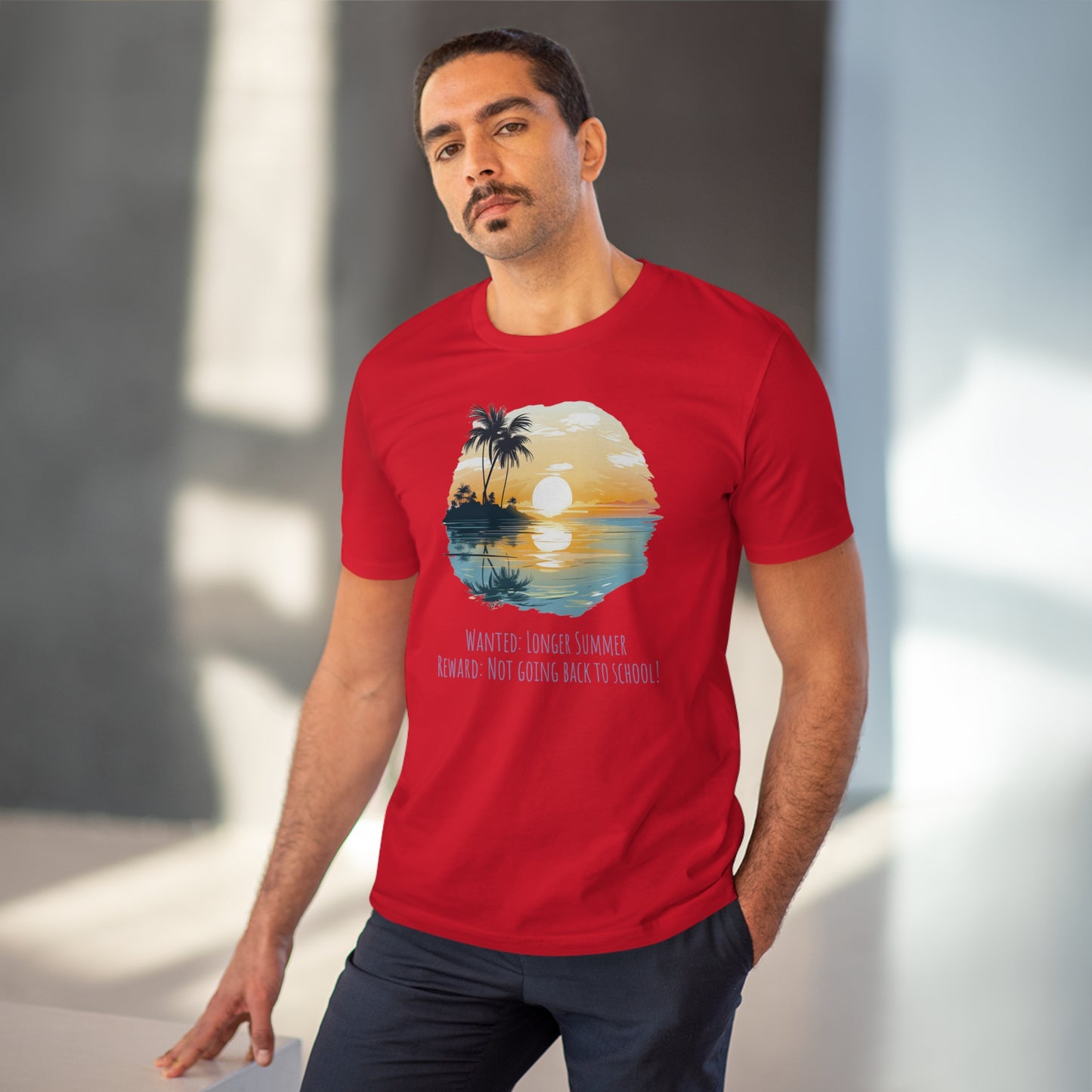 Eco-Friendly Sunset Beach T-shirt : Longer Summer Plea