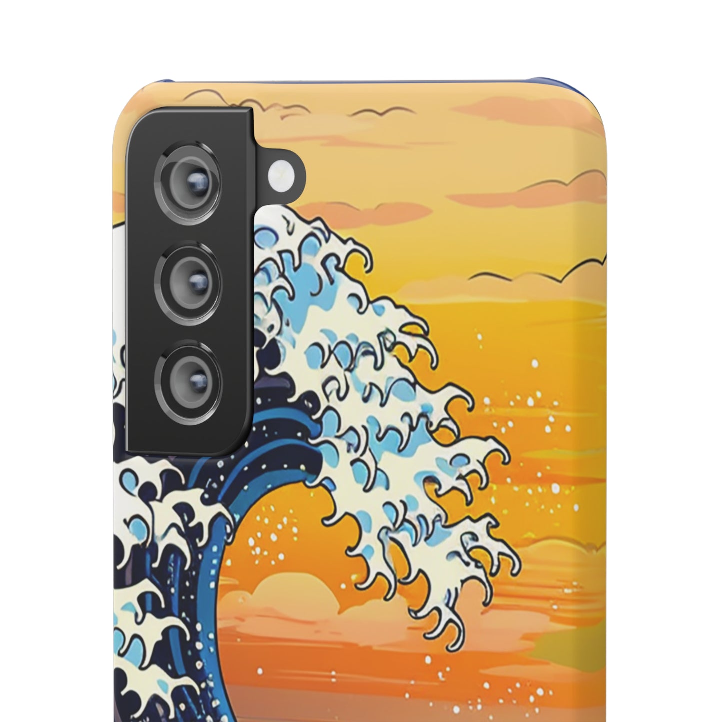 Sunset Big Wave Phone Case - Embrace the Majestic Hokusai Style in Your Hands