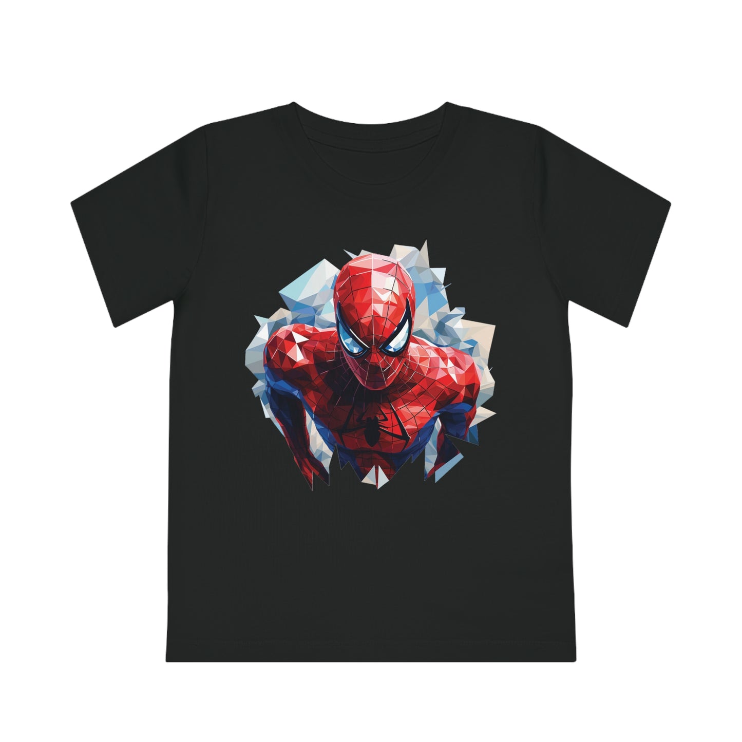 Spider-Man Polygonal Kids T-Shirt - Embrace Web-Slinging Adventure