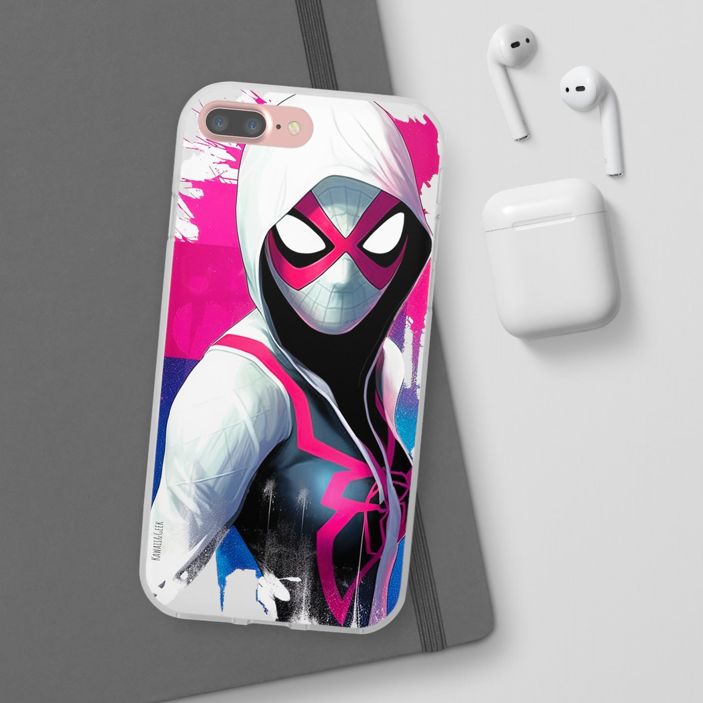 Spider Gwen in Flexi Phone Case - Add Some Colorful and Heroic Style to Your Phone