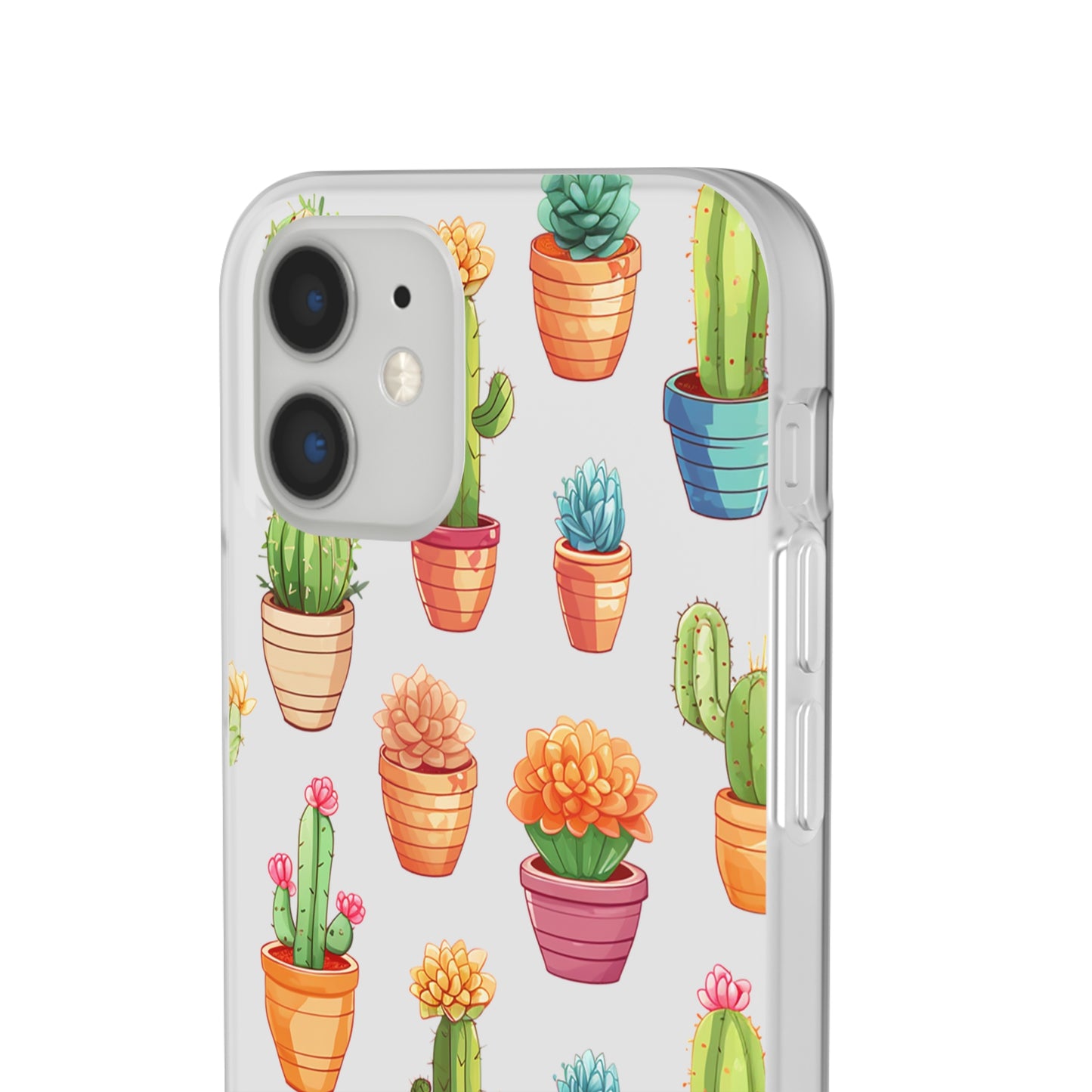 Charming Cactus Flexi and semi Transparent Phone Case