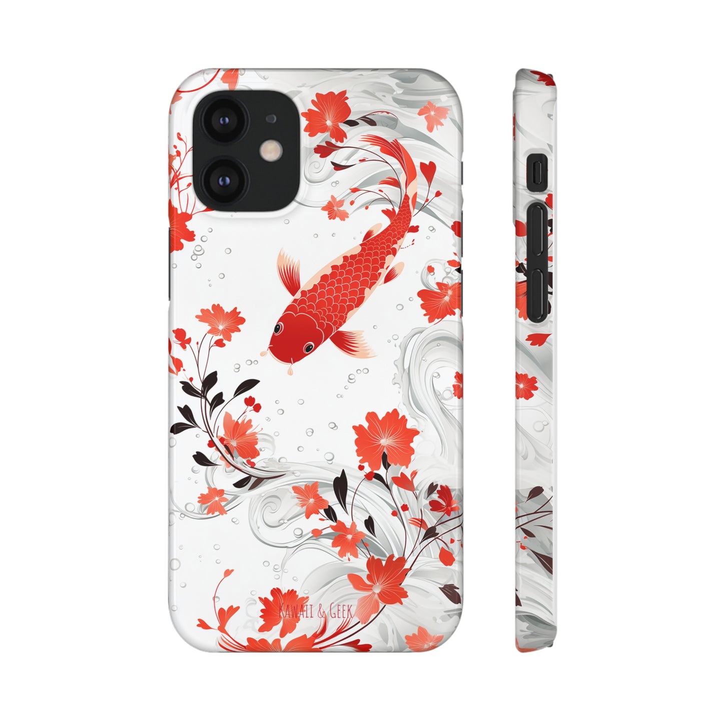 Elegant Koi: Premium Japanese Fish Phone Case