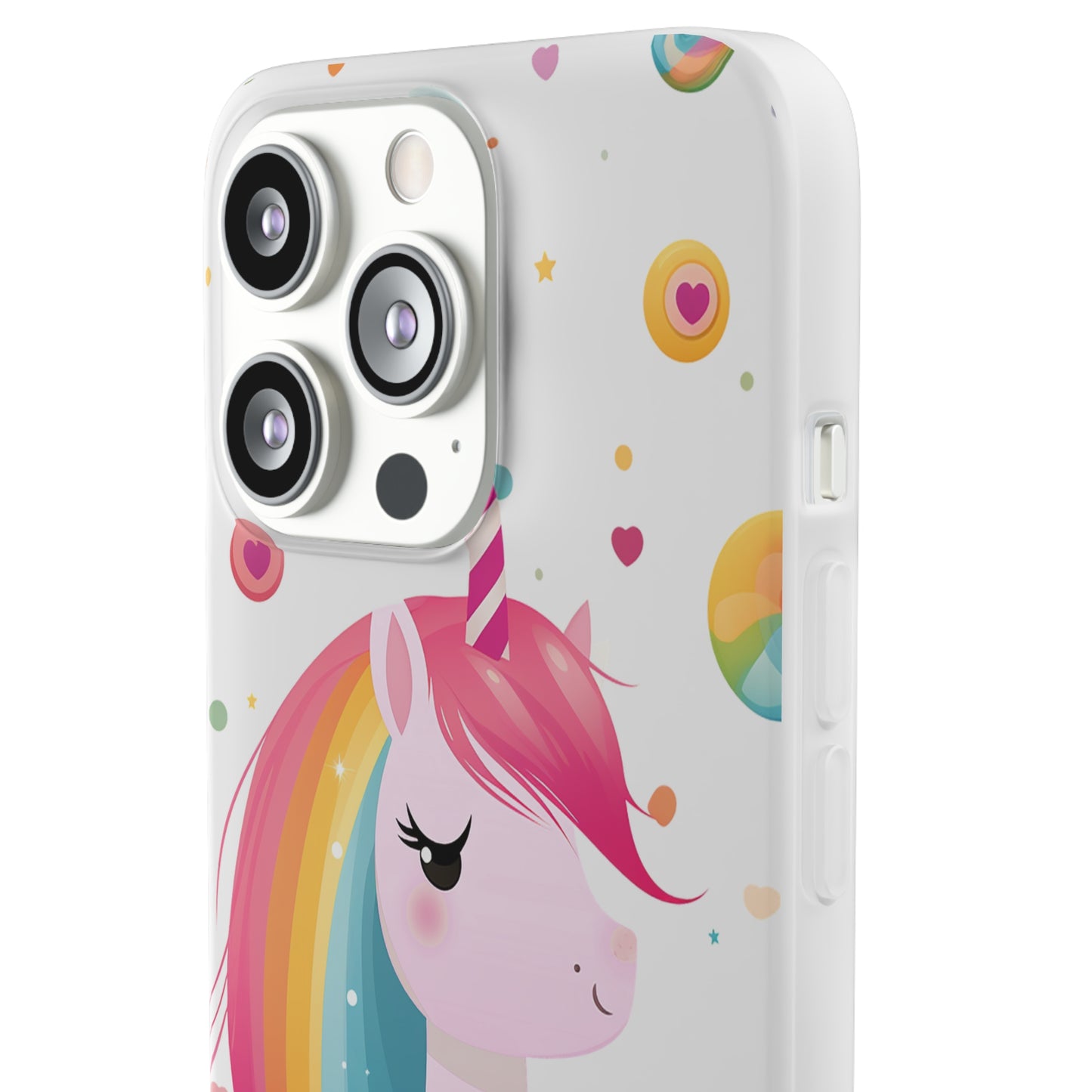 Kawaii Unicorn Flexi Transparent Phone Case