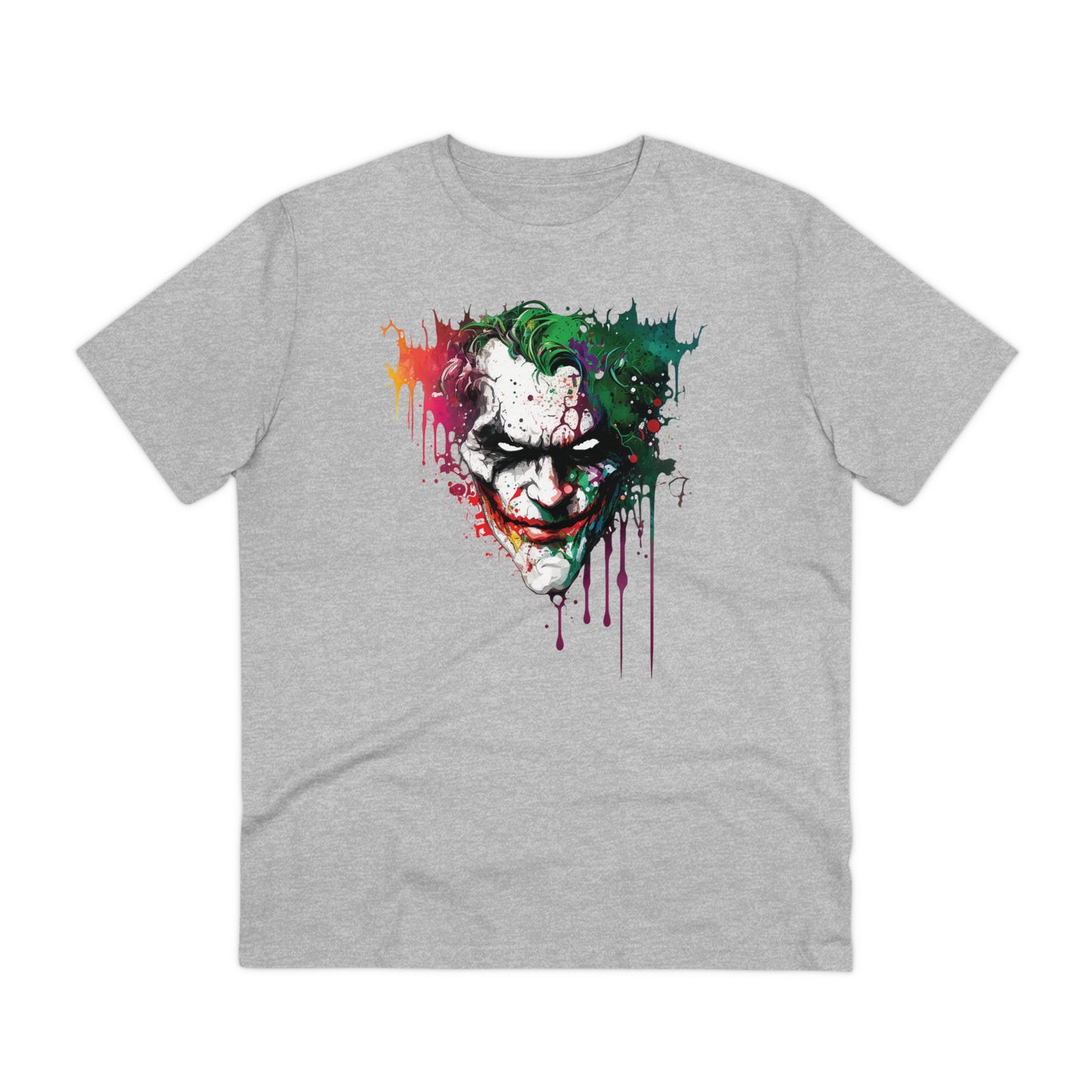 The Joker T-shirt in Watercolor Style, Unisex and Eco-Friendly - Make a Statement with Unique Artistic Design