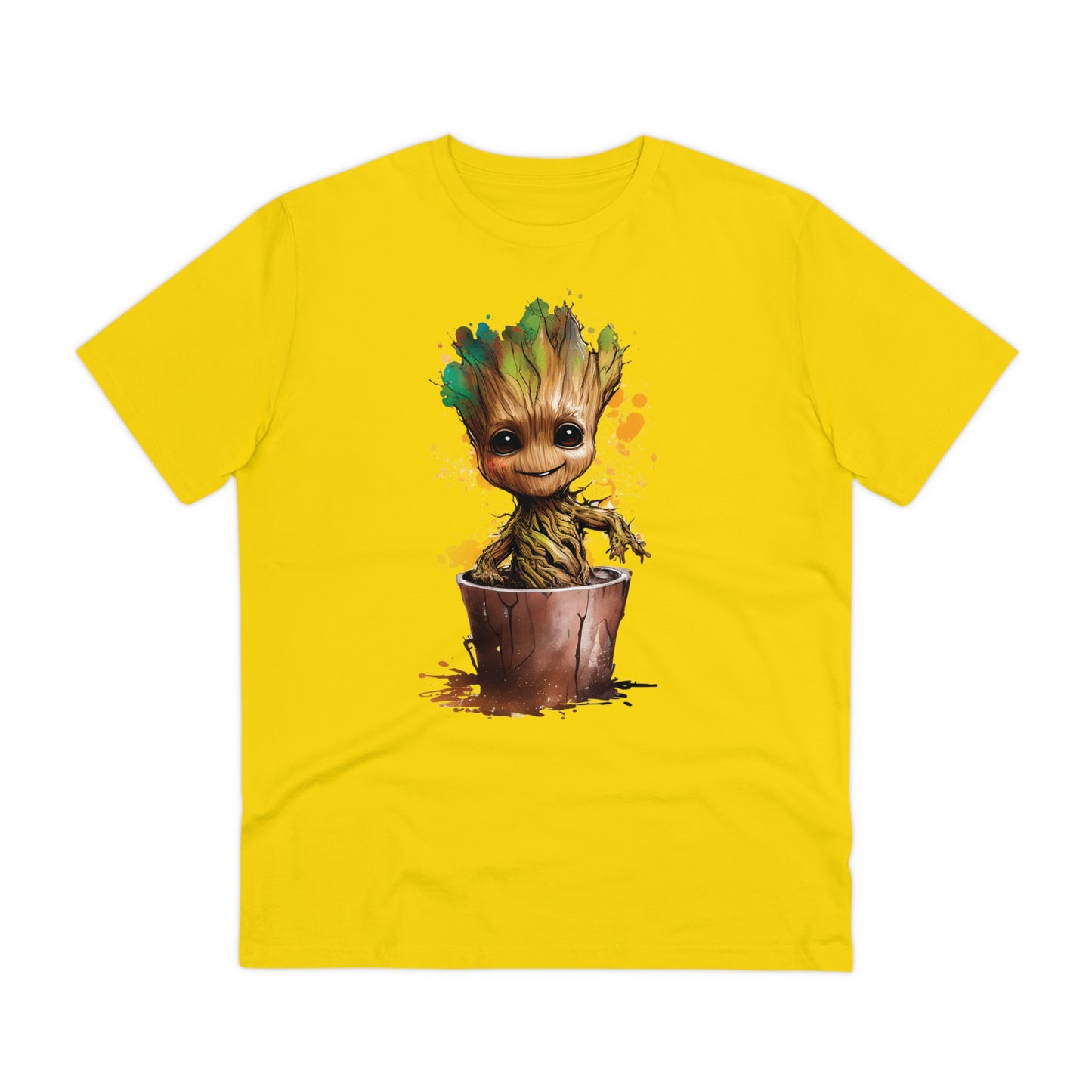 Eco-Friendly Baby Groot Watercolor Style Unisex T-Shirt - Add Some Fun and Sustainable Style to Your Wardrobe