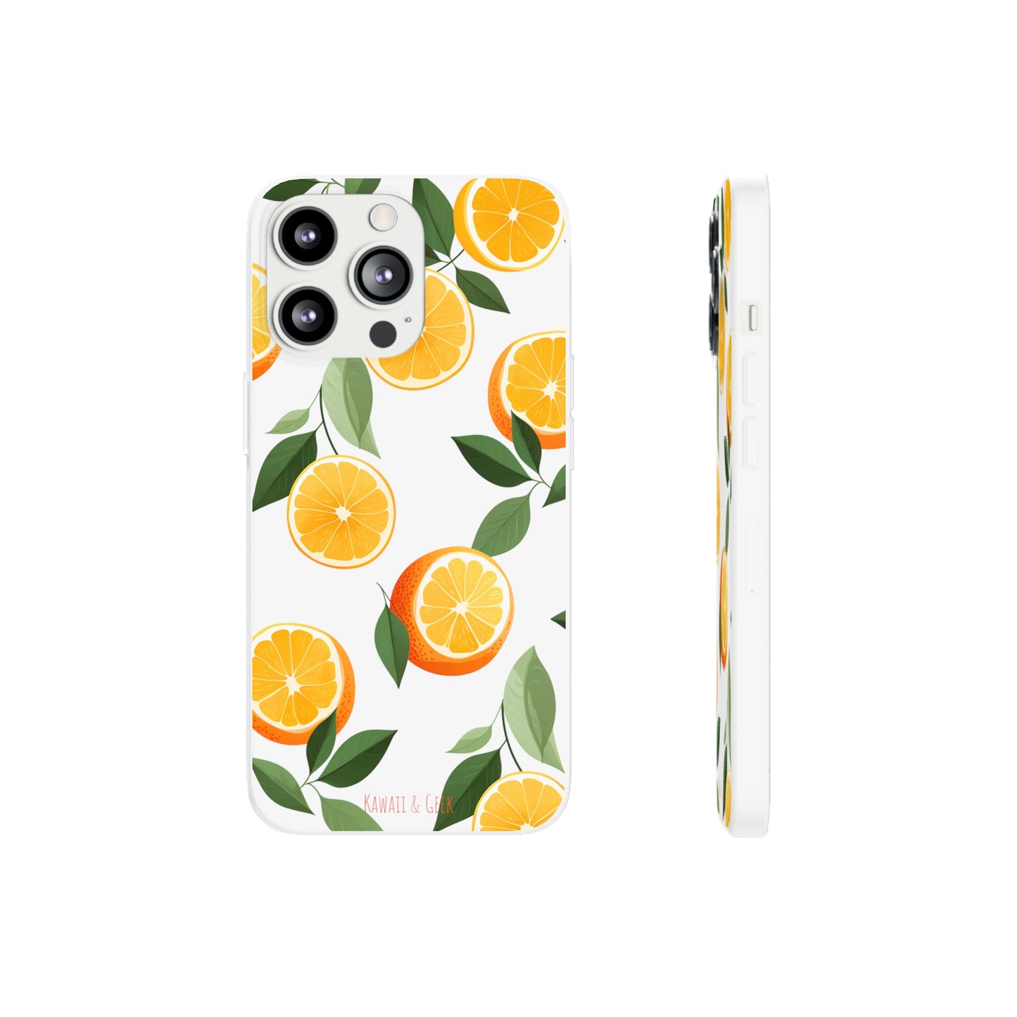 Zesty Orange Slices Transparent Flexi Phone Case