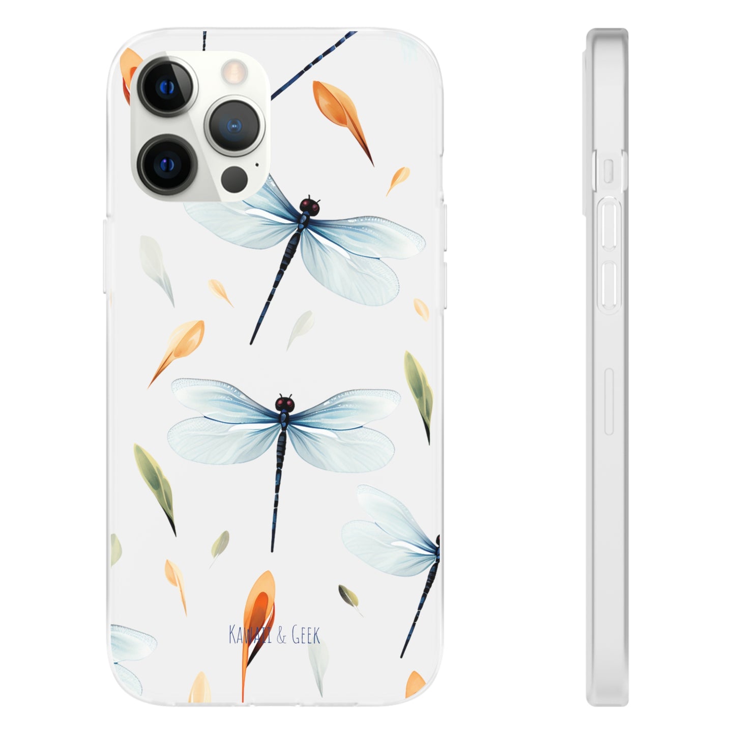 Dragonfly Dreams: Transparent Flexi Phone Case