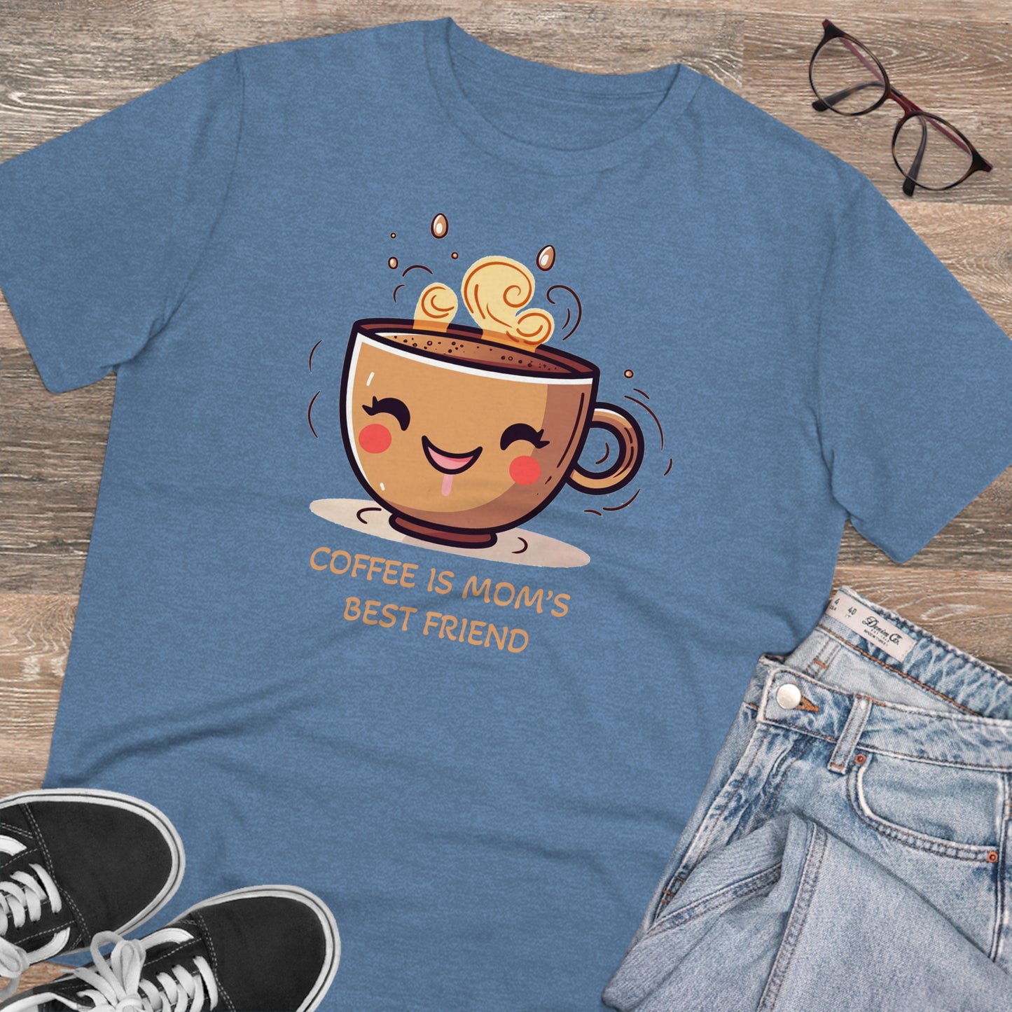 Coffee is Mom's Best Friend - Unisex Eco-Friendly T-Shirt - Celebrate Mother's day in Style and Sustainability