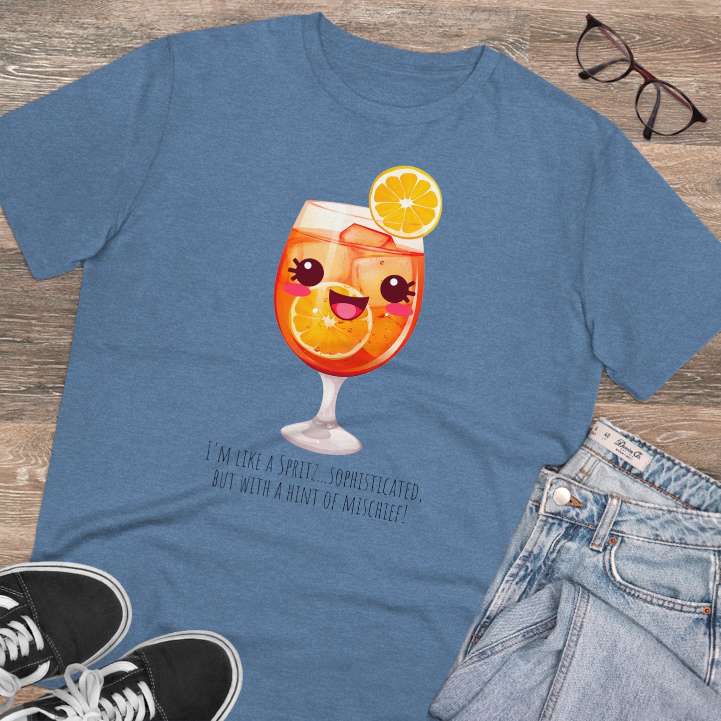 Cute and Mischievous Spritz Glass T-Shirt | Fun and Sophisticated Design