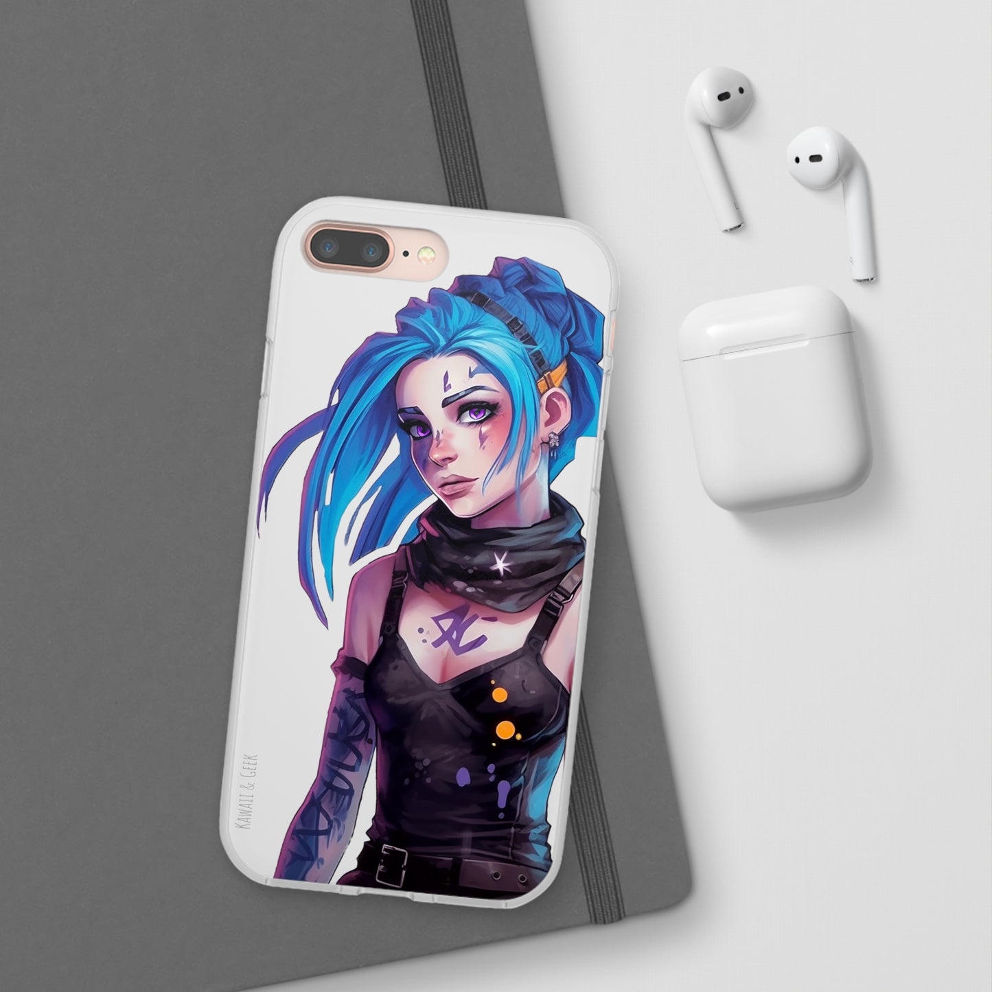 Jinx for Arcane / League of Legends Flexi Phone Case - Add Some Colorful and Gaming Style to Your Phone