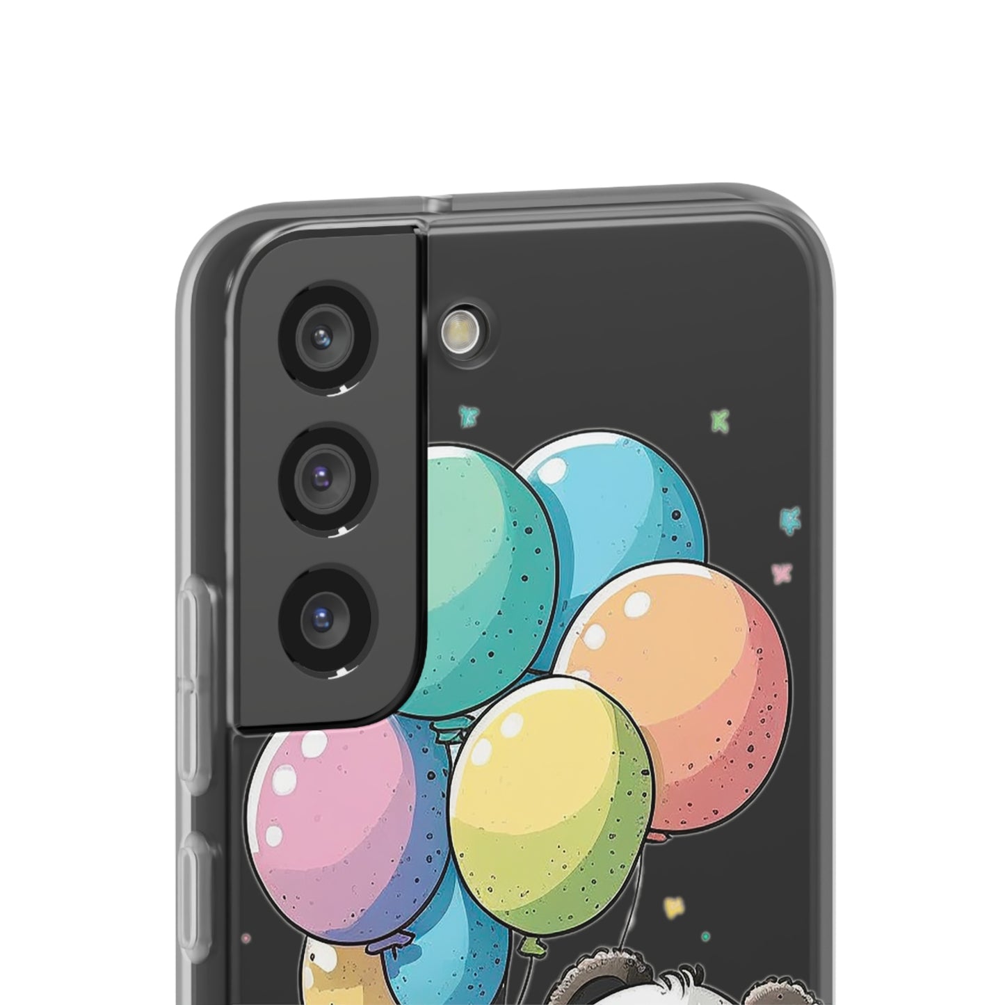 Cute Panda with Balloons flexi Smartphone Case - Add Some Adorable and Protective Style to Your Device