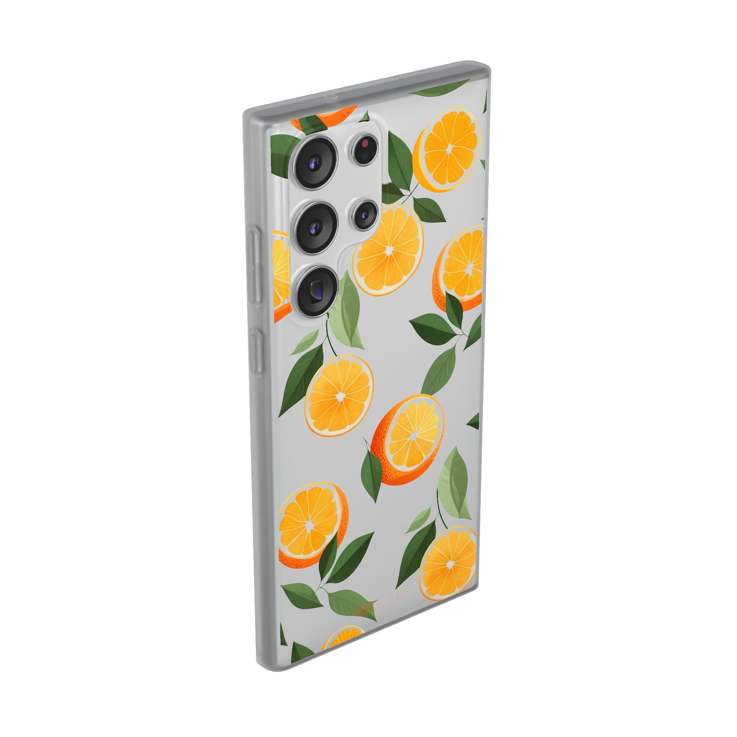 Zesty Orange Slices Transparent Flexi Phone Case