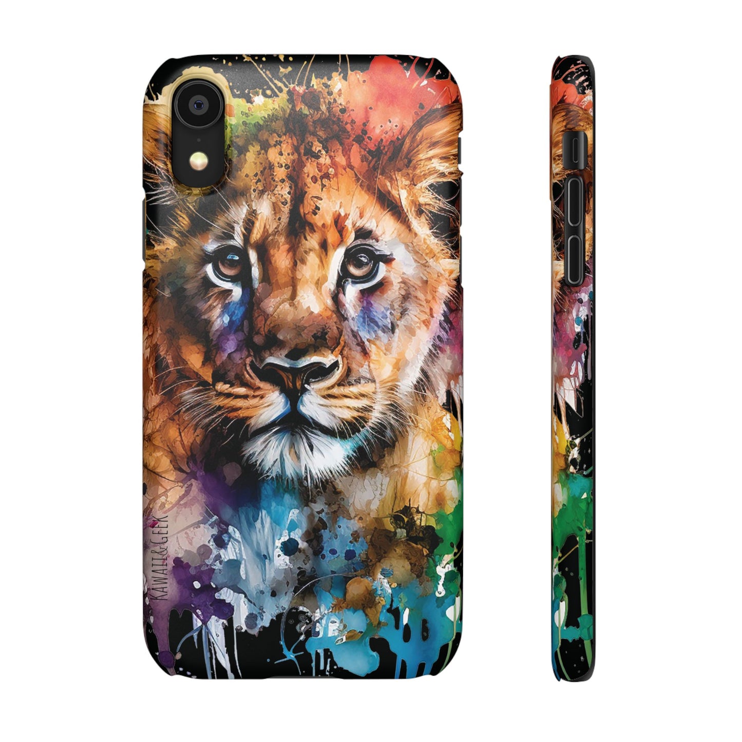 Phone Case Watercolor Lion Cub